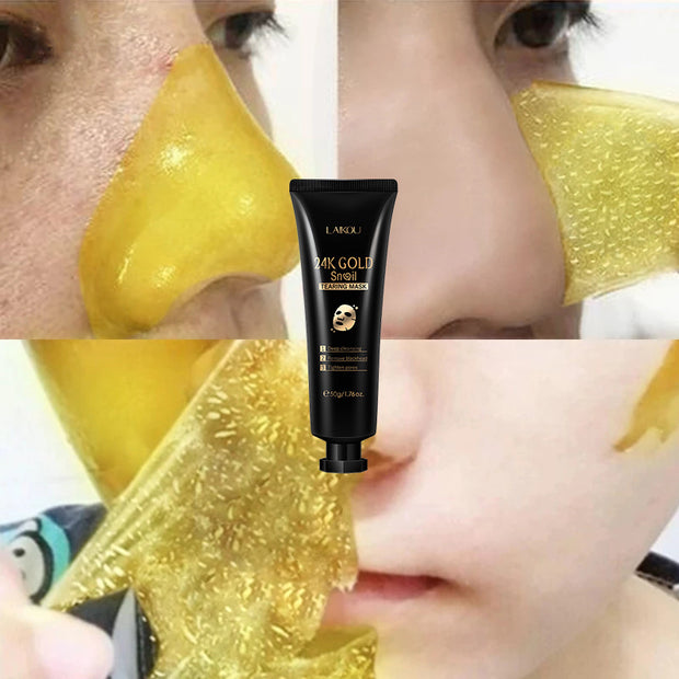 Gold Foil Snail Face Mask