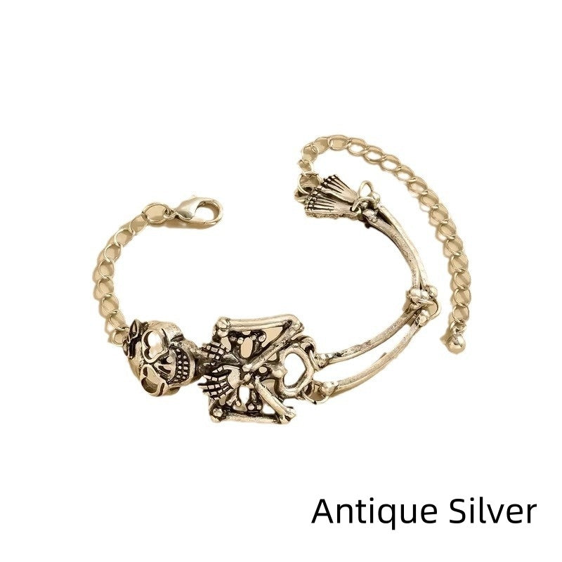 Exaggerated Skull Halloween Bracelet