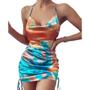 Sexy Backless Suspender Dress