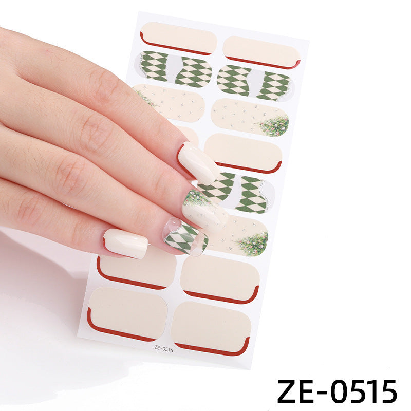 Luminous Halloween Series Christmas Nail Stickers