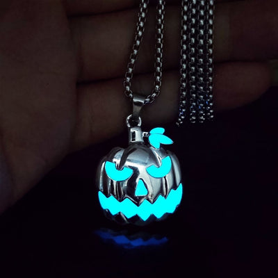 Luminous Pumpkin Ghost Necklace